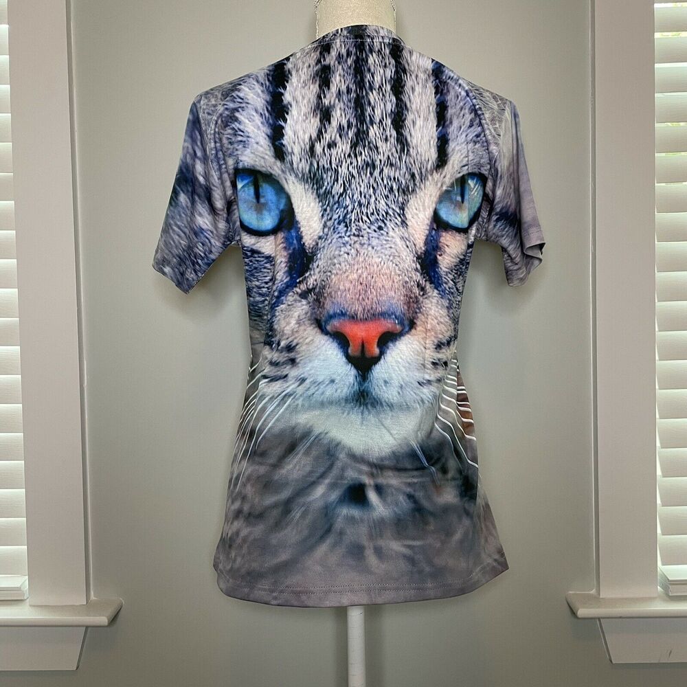 Mr. 1991 Inc & Miss Go Kitty Cat Double Sided Graphic Shirt Size Medium - Picture 2 of 9